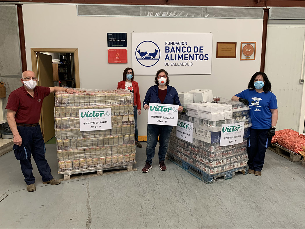 Donación al Banco de Alimentos de Valladolid.